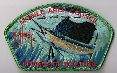 BSA Mobile Area Council 2015 FOS Fundraiser CSP Alabama Green Brd. Guy Harvey • $9.95