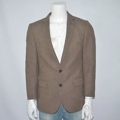 J CREW Ludlow 100% Wool Tweed Herringbone Two Button Sport Coat Blazer Sz 40R • $39.50