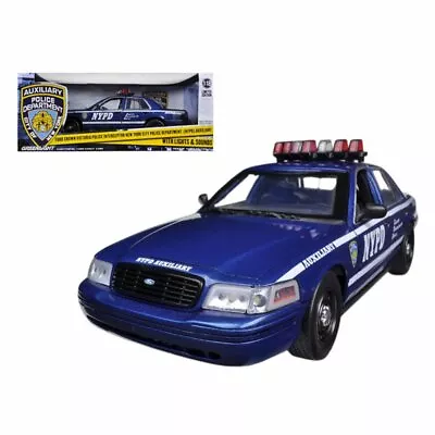 1:18 Greenlight Ford Crown Victoria Nypd Auxiliary New York Police Lights Siren • $160