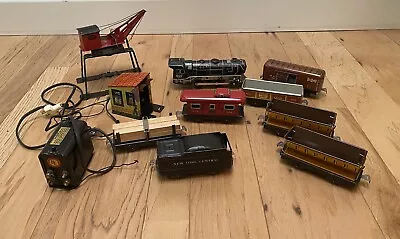 Vintage Louis Marx Toy Train Set Locomotive 897 New York Central As-Is Untested • $100