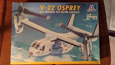 $22 • Buy Italeri 1:72 Scale V-22 OSPREY U.S. Marines Tilt Rotor Aircraft Model Sealed Box