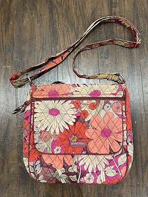 Vera Bradley Double Zip Mailbag In Bohemian Blooms Floral Crossbody READ • $19.99