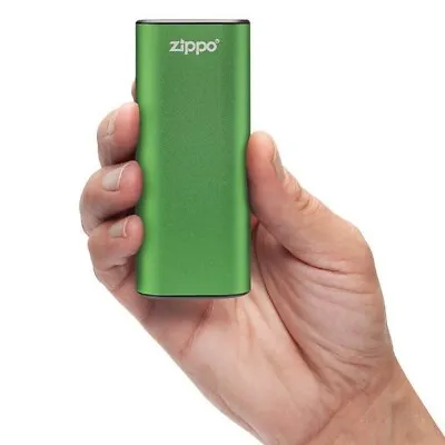 Zippo HeatBank 6-Hour USB Rechargeable Hand Warmer Green • £36