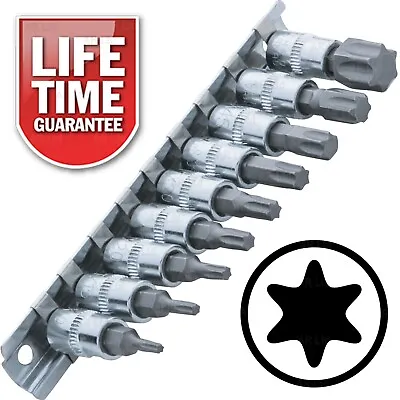 STAR Socket Set. 1/4  Dr TORX Bit T Sockets T10 T15 T20 T27 T30 T40 T45 T50 T60 • £7.99