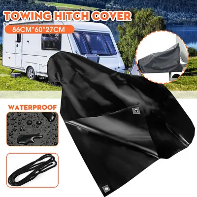 $17.88 • Buy Waterproof Caravan Trailer Towing Hitch Tow Ball Coupling Lock Cover Universal