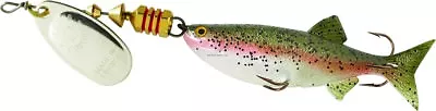 Mepps Comet Mino Bait W/Interchangeable Hook 1/4 Oz Silver/Rainbow C2M S-RBT • $12.40