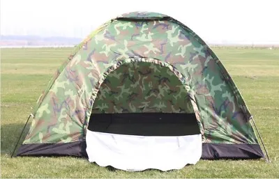 1-4 Person Outdoor Camping Tent Waterproof For 4 Season Family Camouflage Hiking • $41.89
