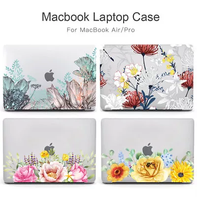 2in1 Plant Floral Crystal Case For Macbook M1 M2 Air 15 13 Pro 16 14 11 12 Inch • £7.19