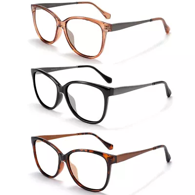 Luxury Readers Oversize Lightweight Comfortable Frame 0.5~6.0 Reading Glasses N • $15.65