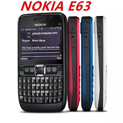 $28.76 • Buy  Original NOKIA E63 3G Wifi Bluetooth Camera 2MP Mp3 Player Mobile Bar Unlocked 