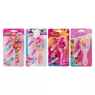 Kids Hair Brush Girls Hair Clip Set My Little PonyDisney PrincessTroll Uk • £2.99