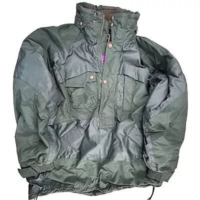 Vintage Nevica Men Pullover Ski Jacket Coat Size 44 Blue Green FS20 Gel-Tech • $76.96