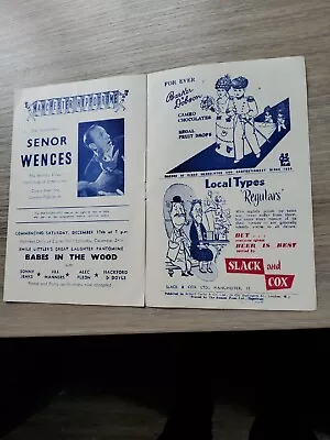 Variety Theatre Programme 1955manchester Hippodromeventriloquist Senor Wences • £8