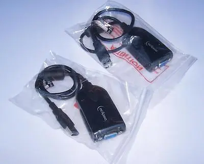 LOT 2 Eclipse SEE2 UV150 USB To VGA External Video Card By Mad Catz PC Windows • $10.88