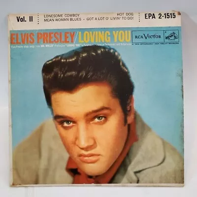 Elvis Presley LOVING YOU VOL 2 (ROCK N ROLL EPA 2-1515 45) PLAYS VG+ TO VG++ • $39.99