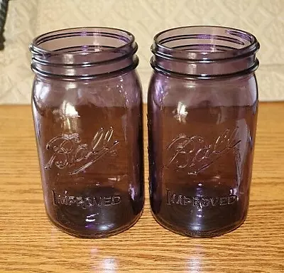 NEW Ball Quart Mason Jars Heritage Collection Set Of 2 Jars 32 Oz. Purple • $17.99