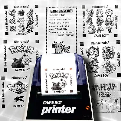 1998 Pokemon Gameboy Printer RARE THERMAL PRINTS Choose From The List! • £2.55