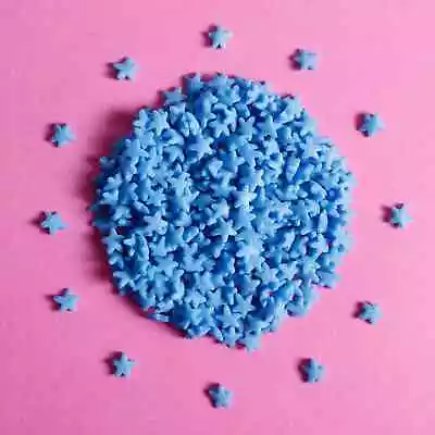 Blue Confetti Star Sprinkles Suitable For Vegans Gluten Dairy Free Mix Food • £5.99