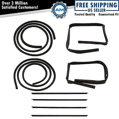 Rubber Door Weatherstrip Seal Kit Set For 83-94 Chevy S10 Blazer GMC S-15 Jimmy • $175.85