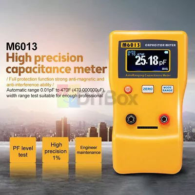 M6013 LCD High-precision Capacitor Meter For Capacitance Resistance Measurement • $40.81