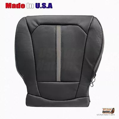 2015 - 2020 Ford F150 Platinum Driver Bottom Perforated Leather Seat Cover Black • $180.02