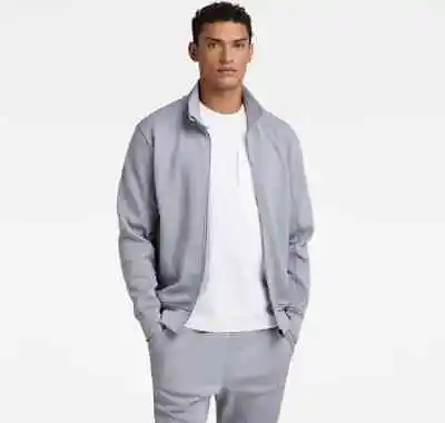 G-STAR RAW Men's TRACK JACKET SWEATER - SIZE XXL - GREY - NEW WITH TAGS • £49.99