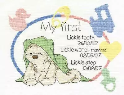 DMC Cross Stitch Kit - Lickle Ted - Precious Lickle Moments • £23.51