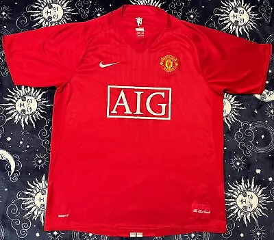 Vintage Nike 2007/08 Manchester United Home Jersey Size Large • $79.99