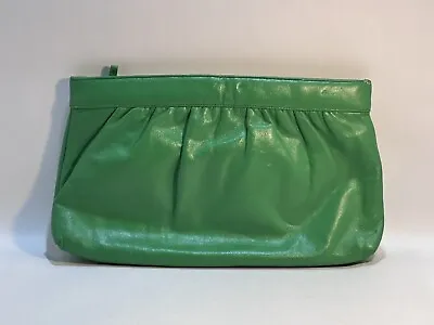 Vintage Green Morris Moskowitz MM Clutch Purse Bag Gorgeous Statement Bag • $24.70