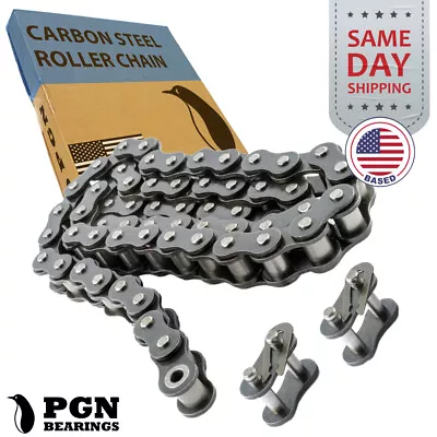 #80 Roller Chain X 10 Feet + 2 Connecting Links + Same Day Expedited Shipping • $57.95