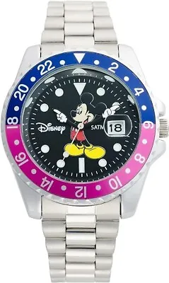 Disney Mickey Mouse Watch Vintage Pepsi GMT Master II Reprint Mode JAPAN NEW • $121.97