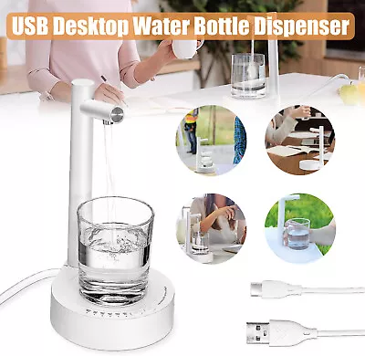 USB Desktop Water Bottle Dispenser Automatic Drinking Water Bottle Pump New • $24.98
