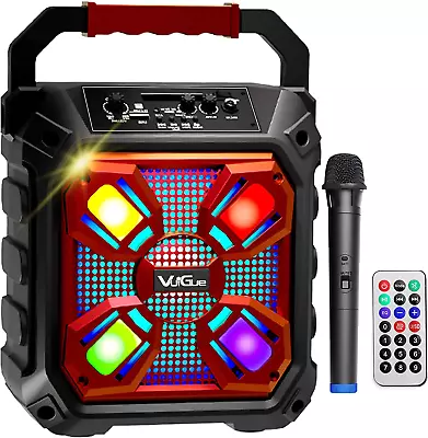 Karaoke Machine For Kids  Portable Bluetooth Speaker PA System With Wireless Mi • $44.99