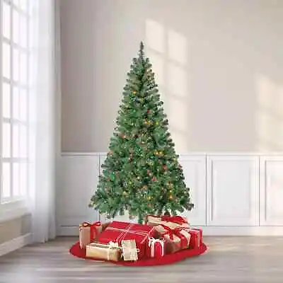 6.5 Ft Pre-Lit Madison Pine Artificial Christmas Tree Multi-Color 600 Branch • $39.99