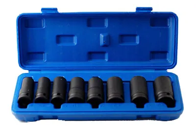 8pc 1/2  Dr. Cr-Mo Lug Nut Driver/Wheel Lock Remover Impact Socket Kit:17-27.5mm • $79.80