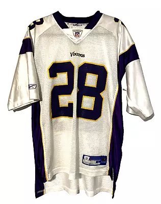 Minnesota Vikings Reebok Jersey Mens Large Adrian Peterson #28 NFL Equipment • $24.99