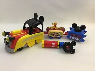Disney Junior Mickey Mouse Funhouse Light The Way Train Musical Toy Train Set • $43.95