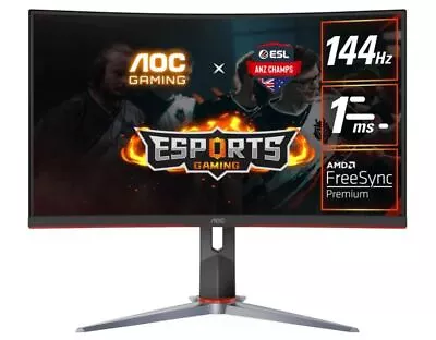 AOC 27  Curved QHD 0.5ms  240hz VA Curved 1000R Free-Sync Premium HDR Rea... • $803.91