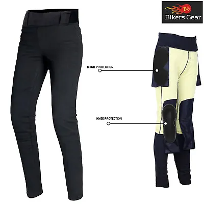 Bikers Gear Motorcycle Motorbike Riding Ladies Leggings Pants Lined With Kevlar • $69.40