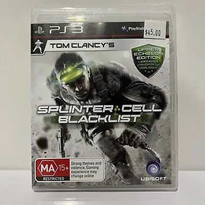 Tom Clancy's Splinter Cell Blacklist PS3 Game - Very Good Condition  (PAL 4).  ￼ • $14.95