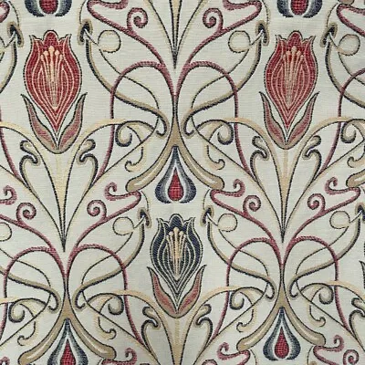 £2.49 • Buy Verona Rosso Tapestry Fabric Arts & Crafts Curtains Upholstery Art Nouveau