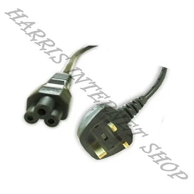 £4.75 • Buy 3 Pin UK Clover Leaf C5 (3 Prong) Power Cable/Lead For Laptop Adapter Or Charger