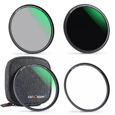 K&F Concept MCUV CPL ND1000 Magnetic Filter Kit 49/52/55/58/62/67/72/77/82mm • $179.99