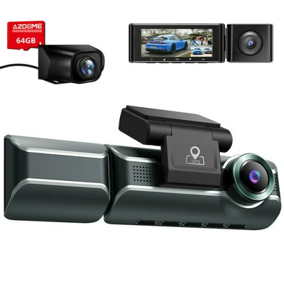 $131.99 • Buy AZDOME 3 Channel True 4K Dash Cam Ultra HD With WiFi & GPS Night Vision Car DVR