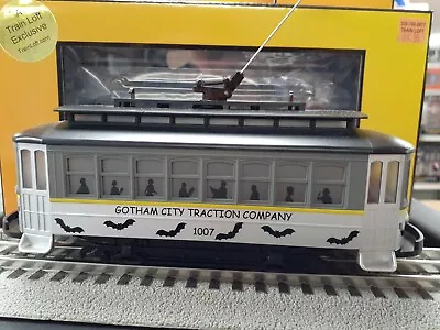 MTH Dealer Exclusive Gotham City Trolley With Bats Item 30-5212 New In Box • $84.95