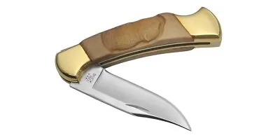 Buck Knife BUCK 112MBU Mammoth Tusk Handle Buffalo Carving • $631.03