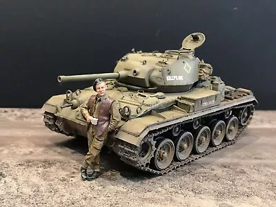 1/35 Built British Chaffee Tank Inc Figure Germany 1945. • £64.99