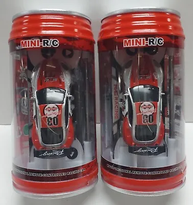 2PACK Mini RC Car In A Can With Charger & Remote Red Car Racers • $29.99