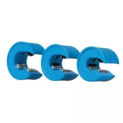 Quick Pipe Slice Cutter Set 3 Pc 15mm 22mm 28mm Cut Copper Plumbing Heavy Duty • £26.41