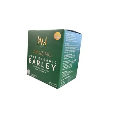 1 Box I AM Worldwide Amazing Pure Organic Barley Powdered Drink Mix 10-Sachets • $22.95
